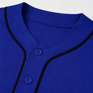 Camiseta de Béisbol Personalizada Unisex Azul Rey con Nombre y Número Impresos Digitalmente, Poliéster Transpirable, Talla Adulto, Servicio OEM - Product Image 3