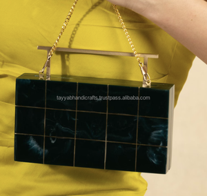 Bolso de mano de resina de lujo, producto hecho a mano de alta calidad, nuevo diseño, bolso de mano de resina epoxi para mujeres y niñas - Product Image 3