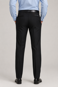 Pantalones Deportivos Casuales de Negocios para Hombre, Corte Slim Fit, Rectos, Cintura Media, 100% Algodón Felpa, Marca Active Squad, Color Blanco - Product Image 3