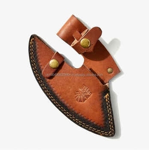 Cuchillo para Pizza de Acero de Damasco de Grado Industrial Hecho a Mano, con Mango de Madera y Funda de Cuero, Garantía de 3 Años, Personalizable - Product Image 2