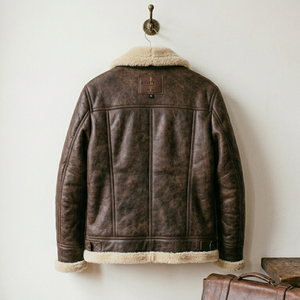 Veste en cuir véritable pour homme de qualité supérieure pour l'automne et l'hiver, style streetwear, teinture unie, avec service OEM, veste pour homme - Product Image 5