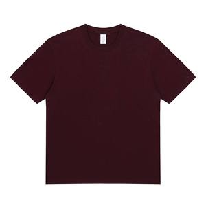 New Polyester/Cotton 220gsm Heavy <b>Weight</b> Luxury Silk Screen Printed O-Neck Short Sleeve Unisex Custom Logo <b>Blank</b> Men's T-Shirt - Product Image 4