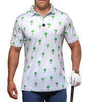 Kaos Golf Pria Lengan Pendek ODM Custom, Bahan Rajut Spandex/Polyester, Cepat Kering, Slim Fit, Ukuran Besar, Logo Depan Dicetak