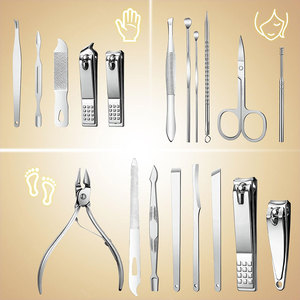Top Quality <b>Manicure</b> Tool <b>Kit</b> Cleaning Nails Leather Packaging Beauty <b>Manicure</b> <b>Manicure</b> Pedicure Set Nail Clipper <b>Kit</b> - Product Image 3