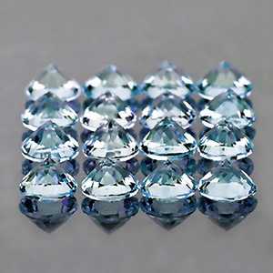 Aigue-marine bleu ciel naturel, taille ronde à facettes, provenant du Brésil, pierre précieuse brute de haute qualité pour la vente en gros de bijoux - Product Image 3