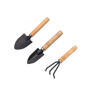 Nouvel ensemble d'outils de jardin avec manche en bois, truelle, cultivateur, fourche, outils à main en acier au carbone pour l'entretien des plantes en extérieur - Product Image 2