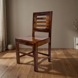 Chaise de salle à manger en bois massif, confortable, pour la maison, la cuisine, le restaurant, le café, le bureau - Product Image 6
