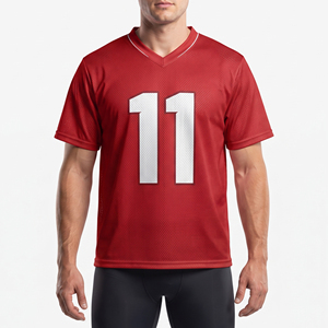 Maillot de lacrosse personnalisé en mesh respirant pour homme, maillot de lacrosse sublimé à col en V pour homme - Product Image 6