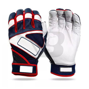 Gants de frappeur professionnels légers pour hommes, en cuir, à manchette courte, pour softball et baseball, protection des mains avec logo personnalisé, prix - Product Image 6