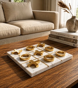 Mayorista Mármol Tic Tac Toe Juego de mesa Profesional Kid Family Juego de mesa Vajilla Regalo perfecto para cumpleaños - Product Image 1