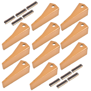 Set di 10 Denti per Benna in Acciaio Legato 23S Compatibili con Mini Escavatori Doosan, con Perni Flessibili 23TF/23FP - Product Image 6