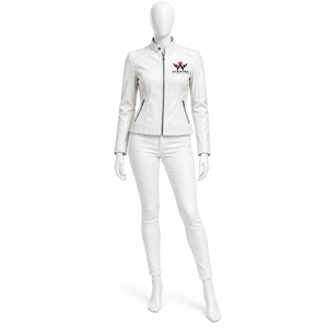 Chaqueta de cuero moderna para mujer, hecha con material duradero y construcción cómoda, que ofrece un uso confiable, detalles impecables y acabados suaves. - Product Image 1
