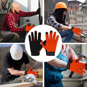 Guantes de Conducción de Cuero Unisex CAPTAIN INDUSTRY para Invierno, con Dedos Descubiertos, Color Sólido, Impermeables, Antideslizantes y con Protección UV, Venta al Por Mayor - Product Image 4