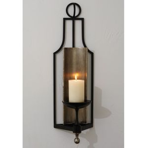 Applique murale classique en fer avec bras courbé pour un style intérieur traditionnel, idéale pour la salle à manger et comme accent d'éclairage décoratif. - Product Image 3