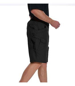 Promotion Été – Short Cargo en Jean Taille Haute à Six Poches, Styles Décontractés Fendus, Couleurs Unies, Tissu Éponge Brodé - Product Image 3