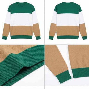 เสื้อสเวตเชิ้ตผู้ชาย คอวี ทรงปกติ ผ้าถักลายบล็อกสี สวมใส่สบาย น้ำหนักเบา ระบายอากาศได้ดี เหมาะสำหรับฤดูใบไม้ร่วง แบบสั่งทำพิเศษ - Product Image 6