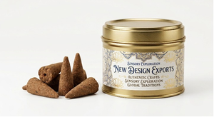Bulk Natural Herbal Flower Petal <b>Incense</b> <b>Cones</b> Private Label Metal Scent Canister - Product Image 3