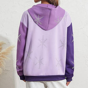 Sweat à capuche en molleton bouclette personnalisé, entièrement imprimé numériquement, coupe courte, 340 GSM, motif anime, épais, séchage rapide, style streetwear, épaules tombantes, collection automne - Product Image 3