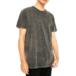 Camisetas de Hombre con Lavado Ácido, Precio Razonable, 100% Algodón, Secado Rápido, Transpirables, Colores Personalizables, Oferta de Verano, Venta al Por Mayor - Product Image 1