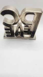 Ensemble de supports élégants en métal pour chaussettes de Noël, pour cheminée, décoration de fêtes, chaussettes en feutre - Product Image 3