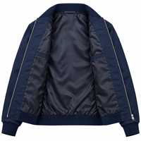 Blouson bomber softshell pour homme, fermeture éclair, col montant, coupe-vent, léger, manteau d'hiver avec logo sur le devant, style streetwear