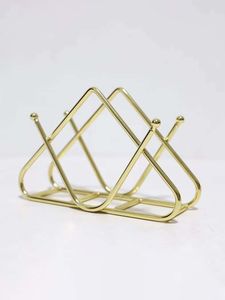 Metal Napkin <b>Holder</b> Arch Panel Gold Finish Decorative <b>Tissue</b> Organizer Modern Tabletop <b>Kitchen</b> Stand - Product Image 6