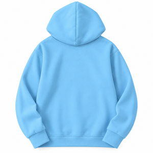 Sudadera con capucha de algodón polar verde liso para mujer, manga larga, con bolsillo canguro, cordón ajustable, logo frontal, invierno - Product Image 3
