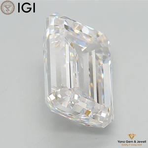 Émeraude de laboratoire CVD certifiée IGI 10,02 CT, taille diamant, couleur F, clarté VVS2 pour créations de bijoux uniques et artistiques - Product Image 6