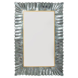 Octagonal Glass Mirror With Gold Metal Frame Modern Decorative Wall Mounting - Product Image 5