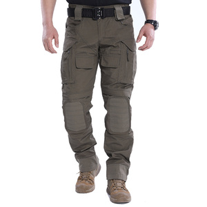 ราคาโรงงานขายส่ง กางเกงคาร์โก้ลำลองผู้ชายคุณภาพสูง ทนทาน มีกระเป๋าหลายช่อง ผ้าฝ้าย 100% แห้งเร็ว รับสกรีนโลโก้ - Product Image 1