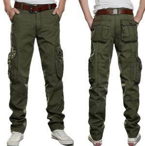 Pantalon cargo tactique large à taille mi-haute, coupe confortable, en toile 100 % coton, pour hommes, vente en gros, fabrication sur mesure - Product Image 4