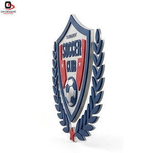 Écussons de club de football style classique en acier, symboles d'équipe pour maillots de football, uniformes sportifs, décoration de vêtements - Product Image 3