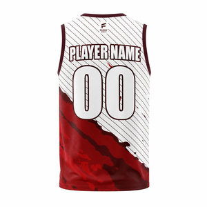 Maillot de basket-ball personnalisé pour hommes, sublimation, respirant, séchage rapide, uniforme d'équipe, vêtements de sport en maille personnalisés, débardeur d'entraînement - Product Image 2