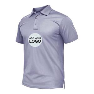 เสื้อกอล์ฟผ้าแคนวาสสไตล์โกธิคสำหรับผู้ชาย พิมพ์ลายดิจิทัล กันยับ ยืดหยุ่นสูง ผลิตจากผ้าสแปนเด็กซ์/คอตตอน แขนสั้น พิมพ์ลายด้านหน้า - Product Image 4