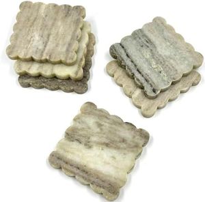 Luxury Design Marble Coaster Stone Coaster Wood Marble Coaster Stone and Coaster Tea Place Mats At very good factory Price - Product Image 1