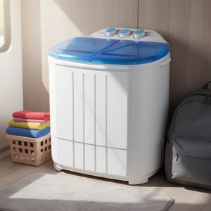 Lavadora Compacta de Doble Tambor Sudex XPB40, Electrodoméstico para Lavar Ropa de Bebé, Ideal para Uso Doméstico Pequeño - Product Image 2