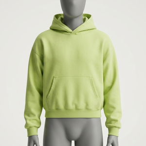 Sudadera con Capucha para Hombre, 100% Algodón, Gruesa, de Felpa Francesa, de Alta Calidad, Lisa, Talla Grande, Sudadera con Capucha de Diseñador - Product Image 4