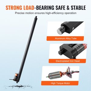 Attuatore lineare ad alta velocità 12V 20 pollici 0.55/s protezione IP54 220lbs/1000N per operatori di porte automatiche - Product Image 5