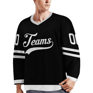 Maillot de hockey sur glace personnalisé avec logo, dernier design, vêtements de sport d'extérieur pour entraînement, pour nom d'équipe OEM, prix abordable, OEM - Product Image 2