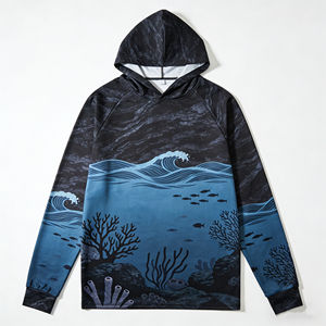 Chaqueta de Pesca, Chaqueta con Capucha Forrada de Forro Polar, Resistente al Agua y al Viento, con Múltiples Bolsillos, Equipo para Actividades al Aire Libre - Product Image 1