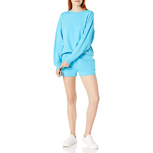 Conjunto de Camiseta y Pantalones Cortos Deportivos Casuales de Verano para Mujer, Cómodos, con Cierre y Cordones, 100% Algodón, Suaves, Ligeros, Transpirables y de Secado Rápido - Product Image 3
