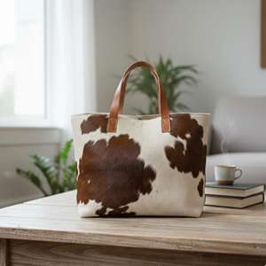 Sac fourre-tout pour femme en cuir véritable, 100 % cuir, fait main, couleur unie, fermeture éclair, usage quotidien, personnalisable, marque sur mesure, tout - Product Image 4