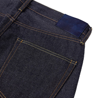 Jean en denim selvedge japonais coupe droite personnalisé 2026, nouveau patchwork rouge, 100 % coton, denim brut, taille mi-haute, style urbain pour homme