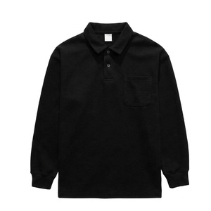 เสื้อโปโลแขนยาวผู้ชาย ทรงปกติ ผ้าคอตตอนผสม ปิเก้ เสื้อกอล์ฟลำลอง สำหรับธุรกิจ ทำงาน มีปกและกระเป๋า - Product Image 2
