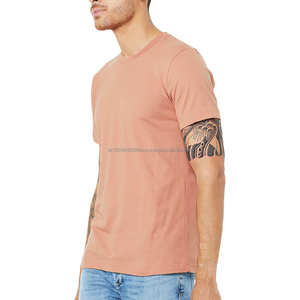 T-shirt d'été personnalisé pour homme 50% polyester 25% coton 25% rayonne Motif imprimé Cadeau promotionnel - Product Image 4