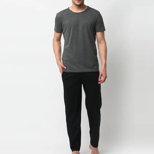 Conjunto Deportivo de Dos Piezas de Algodón para Hombre, Estilo Casual de Verano, con Pedrería, Transpirable y Ligero para Adultos - Product Image 1