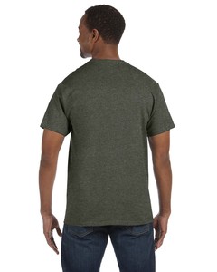 T-shirt à manches courtes en jersey tricoté uni, col renforcé, toucher ultra doux, qualité supérieure, luxe premium - Product Image 5