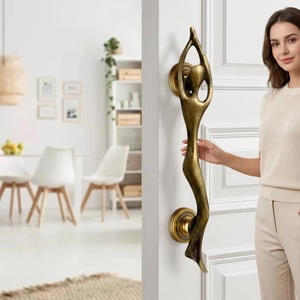 Ba <b>Brass</b> Artistic Figure Cabinet Handle Modern Novelty Shape Durable Furniture <b>Knob</b> for Dining Room Bathroom Drawer - Product Image 3