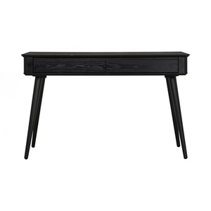 Functional Black <b>Working</b> <b>Desk</b> with 2 Drawers Storage Modern Study Table for Student Bedroom and Home Office Setup - Product Image 5