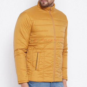 Veste matelassée pour homme avec logo personnalisé en gros, 100% polyester, imperméable, col montant, respirante, pour une utilisation en extérieur en hiver - Product Image 4